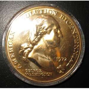  1972 Bronze Bicentennial Commemorative Medal Washington 