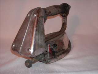 Vintage Gas Iron Kerosene Burner Rustic Fuel Tank Clothing Pressing 