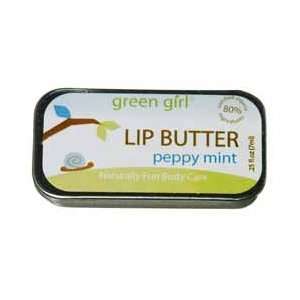  Organic Peppy Mint Lip Butter from Green Girl Beauty