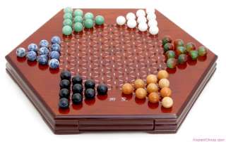 brand new luxury Chinese checkers set. The playing pieces (marbles 