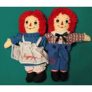    Raggedy Ann & Andy 12 Dolls by RUSS®   BUTTON eyes Toys & Games