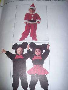 McCALLS 7853 CHILDS MICKEY,MINNIE MOUSE PATTERN NB  