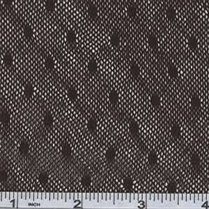  68 Wide Novelty Lace Mesh Dots Black Fabric By The Yard 