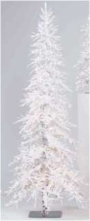This artificial Christmas tree has been pre lit with 500 white lights 