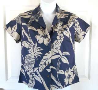 Ladies HARLEY DAVIDSON Cotton HAWAIIAN Camp Shirt NWOT ~ L ~ by Tori 