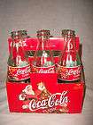 1998 coca cola coke christmas collectors edition 6 pack bottles