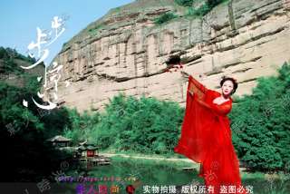 red Custom made Chinese chiffon Hanfu Dress  