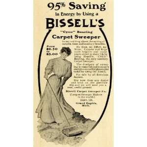  1907 Ad Bissells Carpet Sweeper Grand Rapids Cleaning 