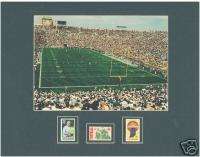 NOTRE DAME Field, Collectible Rockne & Football Stamps  