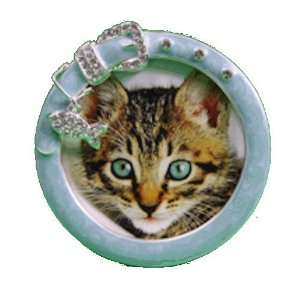  Round Photo Frame Designed as Cat Collar 