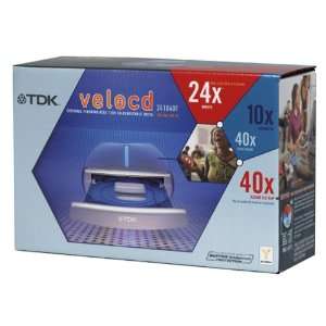 com TDK veloCD   Disk drive   CD RW   24x10x40x   IEEE 1394 (FireWire 