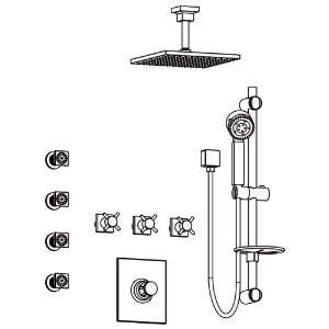   04572PC KIT63   Diamond/Royale Handles   Shower Syst