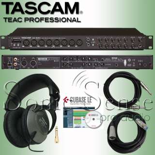 Tascam US1800 US 1800 Rack Mount Computer Audio Interface DAW Cables 