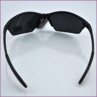 Fashion Cool Men Half Frame Blue Lens Sport Sunglasses Eyewear & Zip 