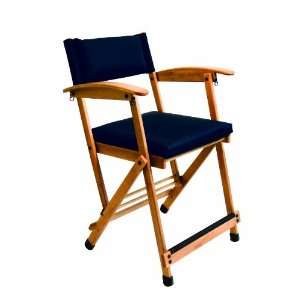 Hollywood Chairs by Totally Bamboo 27 Inch Elm Director Chair, Navy