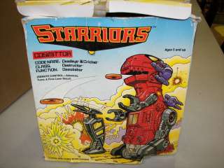   1980S STARRIORS COSMITTOR DEADEYE AND CRICKET IN ORIGINAL BOX  