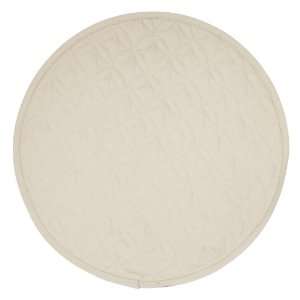    Pastel Brown Quilted Charger Center Round Placemat