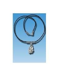 Pewter Happy Horse Charm on a Black Choker   SC297CP CLEARANCE SALE
