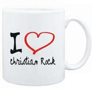    Mug White  I LOVE Christian Rock  Music