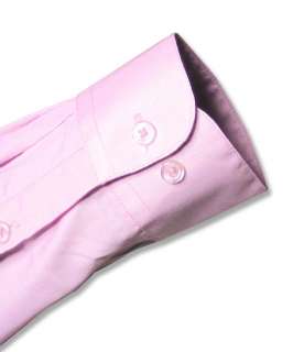 Mens Lavender Dress Shirt Cnvrtbl Cuffs sz 18 36/37  