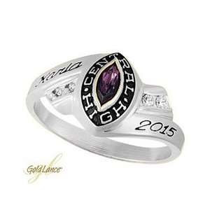  Danielle Class Ring   14kt White Gold Jewelry