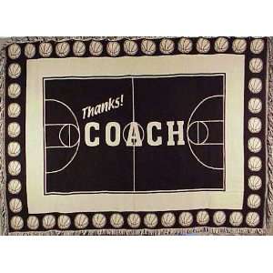  Thanks Coach Basketball Throw Blanket
