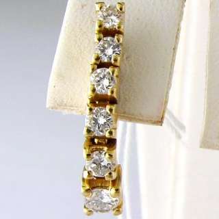 60 CT Diamond Ladies Drop Style Earrings 14k Gold  