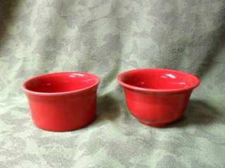 Scarlet Red Fiestaware Ramekin and Bouillon Bowl  