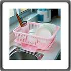 Kitchen Accessories Dish Plate Spoon Rack Pink Holder  