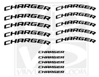 Dodge Charger Brake Caliper Vinyl Decals Sticker  