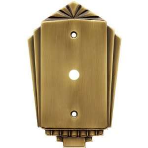  Electrical Wall Plates. Stamped Brass Deco Style Single 