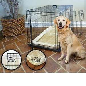 Adjustable Kennel Titan 42 Dog Crate Crate Mat & Divider Panel 