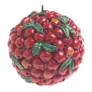  Tag Cranberry Ball Candle, Small