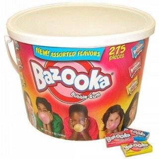Bazooka Bubble Gum   Assorted, 275 count tub by Bazooka Bubble Gum