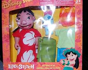 NEW Plush Lilo & Stitch Doll Dress Up Set Scrump  Extra 