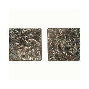  Daltile Metal Signatures Aged Bronze 6 x 6 Stone Acanthus 