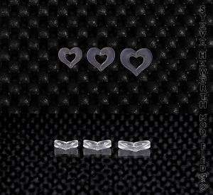 inch Miniature Radiused Ear Heart Jewelry .115 thick  