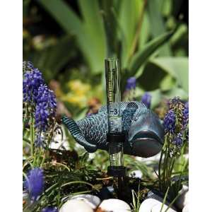  Decorative rain gauge, Fish Patio, Lawn & Garden