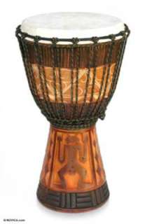 ANCIENT GUARDIAN DJEMBE Drum Hand Made Wood JAMBE Bali Musical 