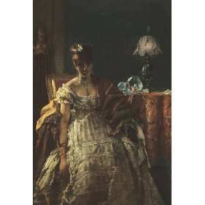   Alfred Stevens   24 x 36 inches   The Desperate Wom