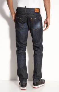 Dsquared2 Dean Every Wear Straight Leg Jeans (Blue Wash)  