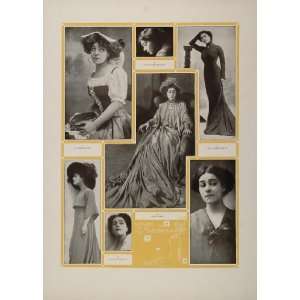  1910 Alla Nazimova Russian Stage Film Actress Print 