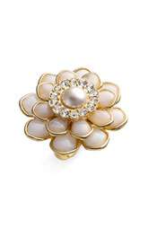 kate spade new york sweet zinnia oversized floral ring $98.00
