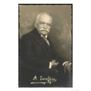 Auguste Escoffier French Chef Giclee Poster Print, 12x16