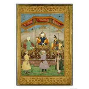   the Imperial Crown to Babur, India Giclee Poster Print