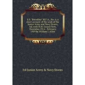   1919 by William J. Allen ltd Junior Army & Navy Stores Books