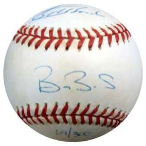  Barry Bonds Autographed Ball   & Bobby Pacific Bell Park 