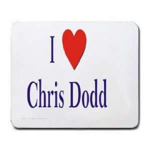  I love/Heart Chris Dodd Mousepad