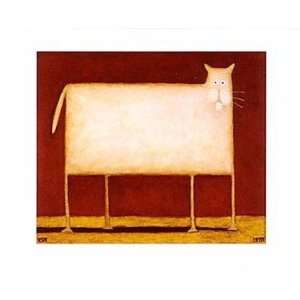  White Cat II by Daniel Patrick Kessler   15 3/4 x 19 3/4 