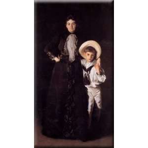  Mrs. Edward L. Davis and Her Son Livingston 16x30 Streched 